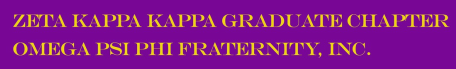 Zeta Kappa Kappa Chapter of Omega Psi Phi